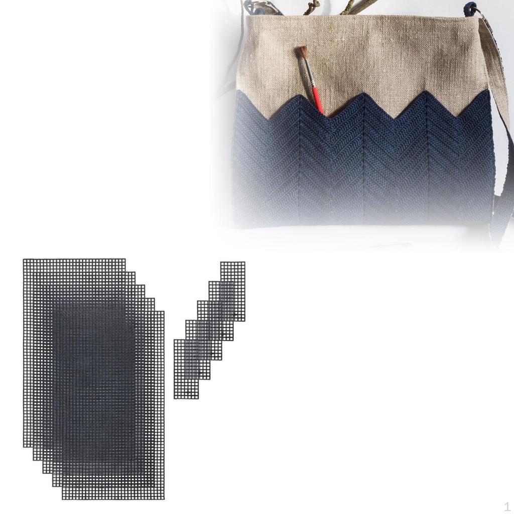 PP Mesh Canvas Sheets Crafting Crochet Projects Handmade Lightweight Make Dividers Cross Stitch