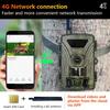 4G Trail Camera 8K Video 60MP Images PIR120°15M-20M Super-Fast Reflex Trigger Wildlife Camera with APP Cloud Storage Infrared Ca