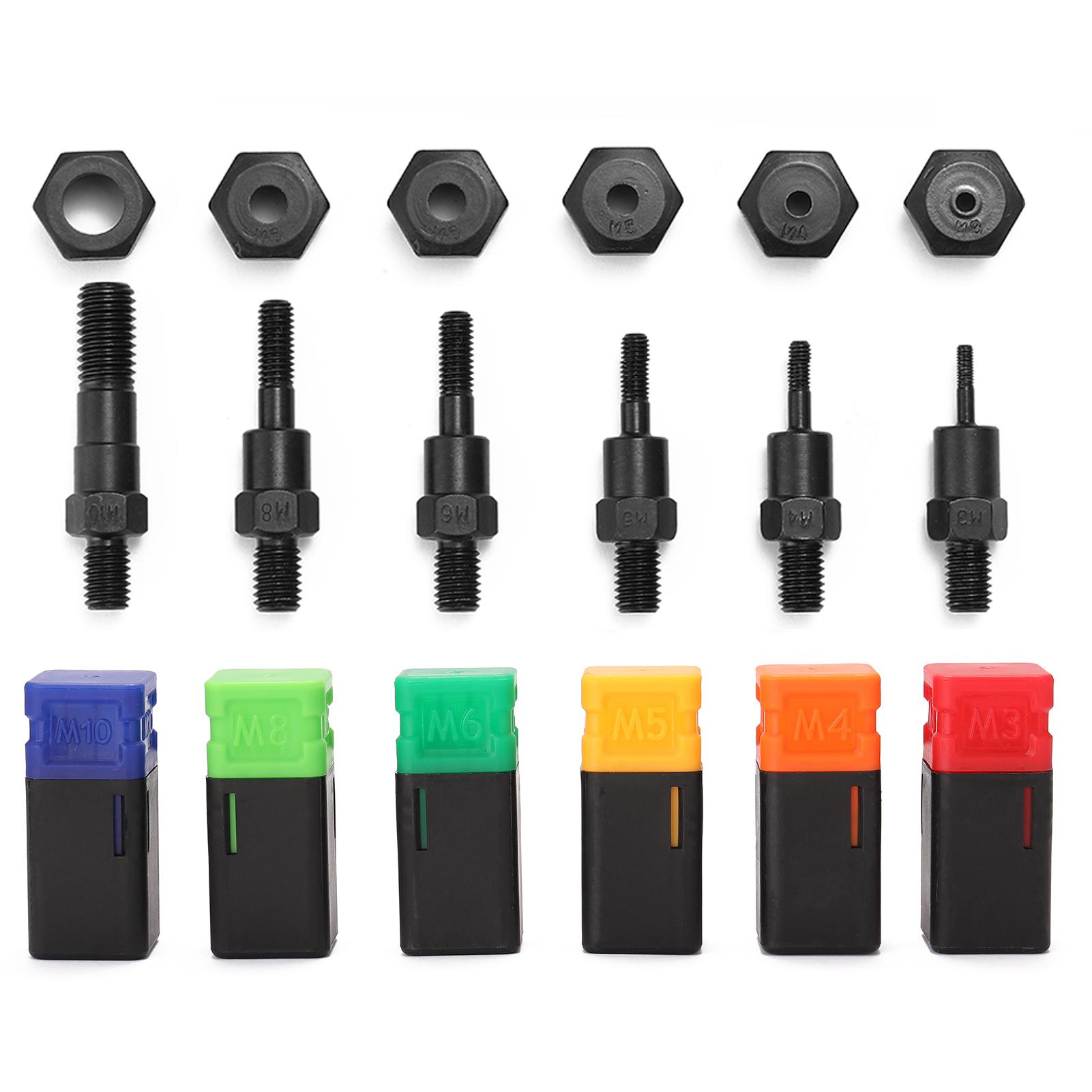 Rivet  ,  -605, M3-M10 Rivet Nut Tool Rivet Nut Tool Kit with Energy Saving Handle for Metal