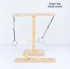 Wooden Ring Toss Game: Two-Person Hook and Ring Table Toy