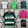 Sporting CP Retro Fotbalový dres 2001-03 Domácí Fanouškovská Verze Bavlna Prodyšný Fotbalový Dres Muži Ženy