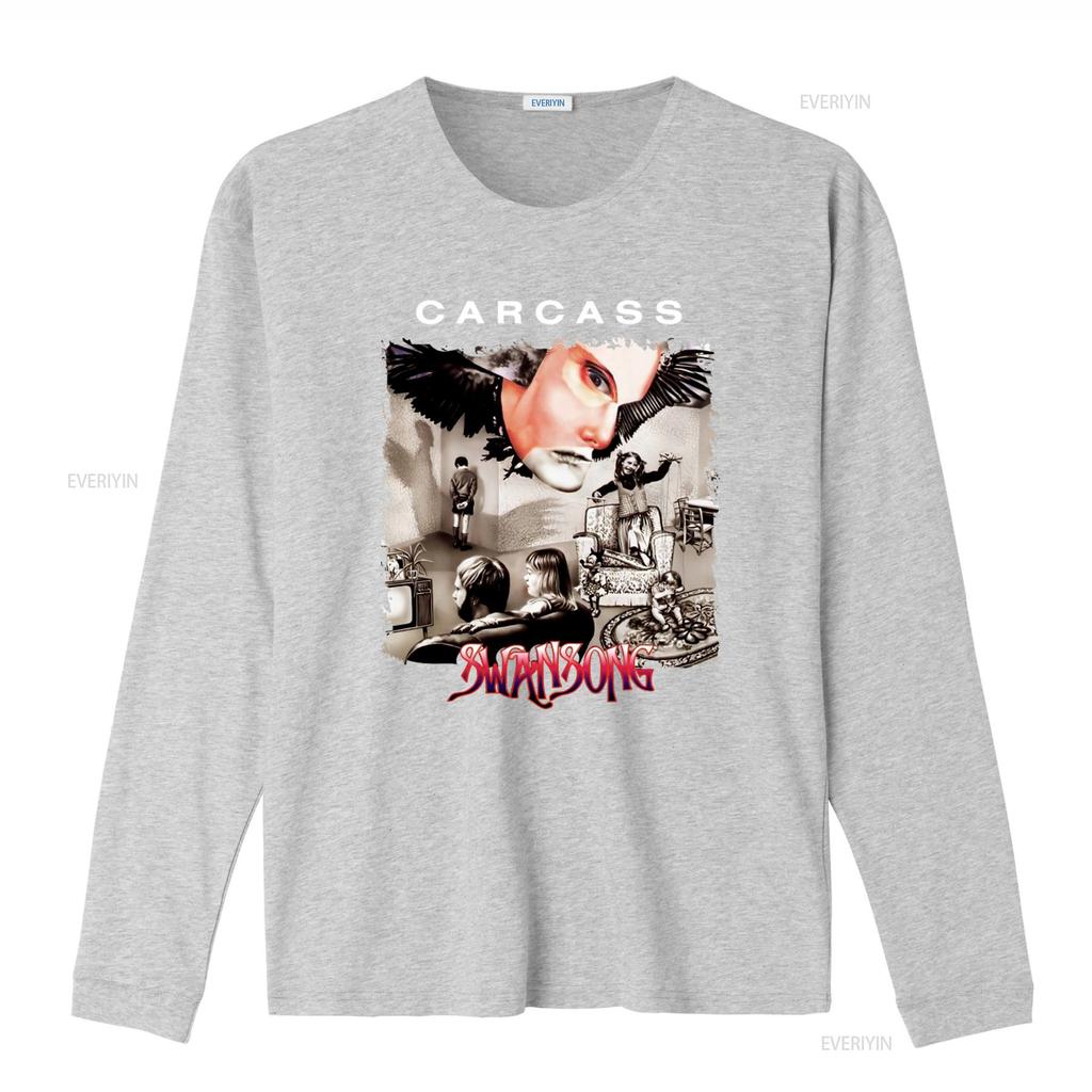 Carcass Swansong Music Cotton T Shirt Featuring Bill Steer Daniel Wilding Artwork Vintage Washed Fashion Soft Stretched