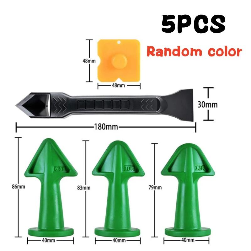 

15PCS Caulk Nozzle Applicator Silicone Scraper Sealant Caulking Smooth Remover Tools Kit Floor Caulk Finisher Grout Accessoriess