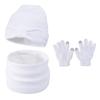 3Pcs/Set Warm Kids Hats Scarfs Gloves Set Cute Baby Beanie Cap Gift Mitten  Toddler