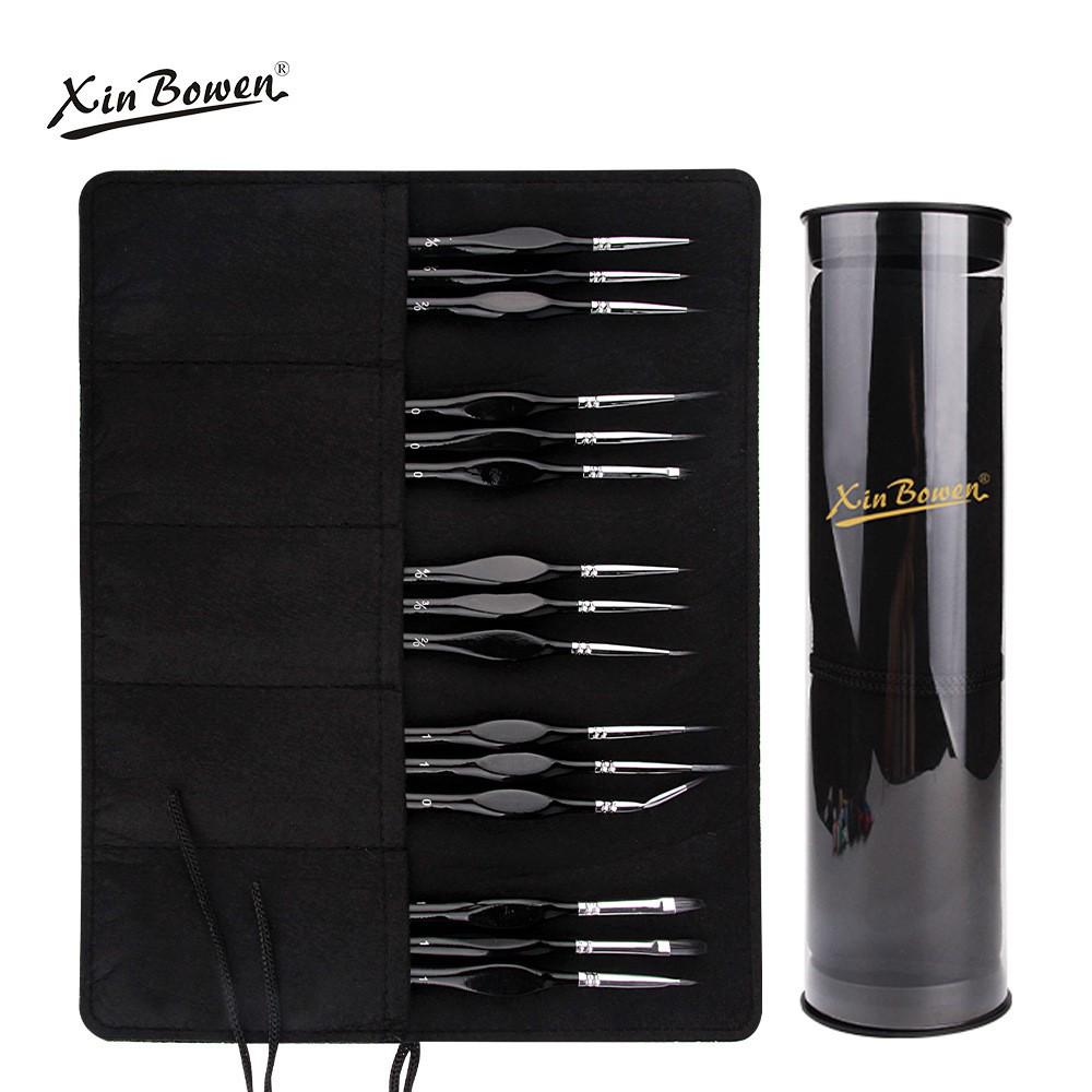 25-Piece Watercolor Oil Painting Brush Set with Wooden Handles and Canvas Bag