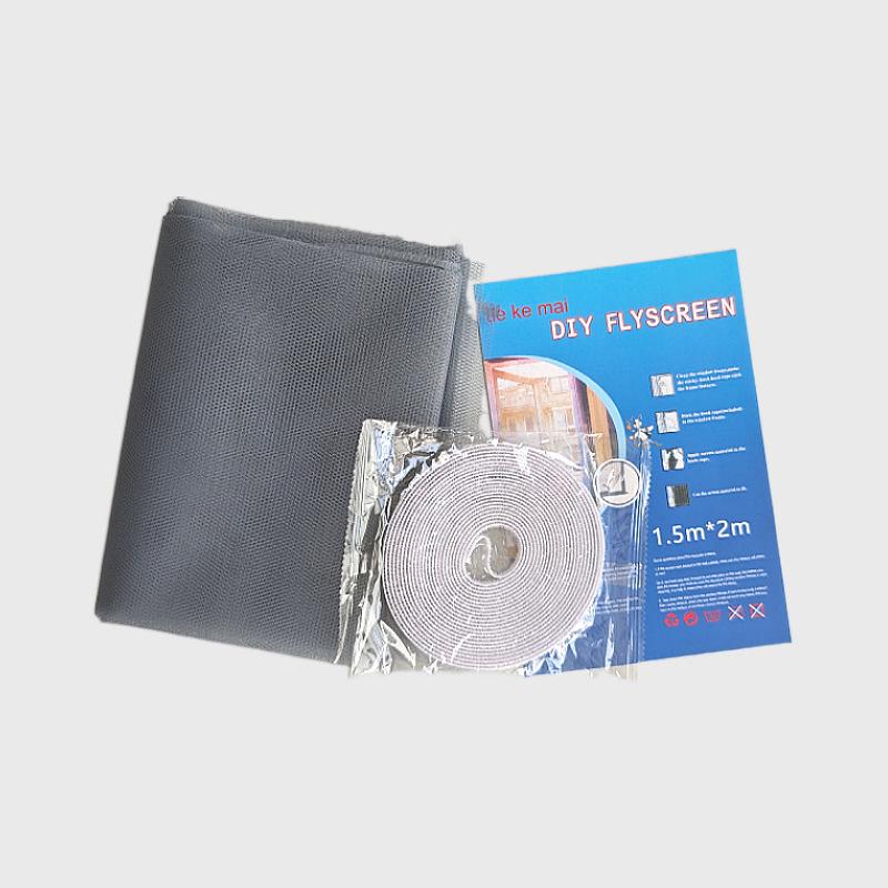 

DIY Self-Adhesive Mosquito Net Polyester Mesh Hook & Loop Window Screen 130x150cm