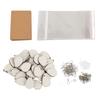 Sublimation Earring Blanks Set 250 Pcs Water Droplets Earring Pendant Ear Hook Cardboard Thermal Transfer Earrings Set