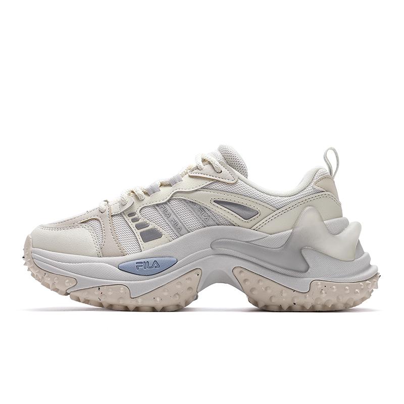 Fila Sofia 3 Comfortable Versatile Low-Top Running Shoes Women Sneaker White-Agate-Gray Asparagus-White F12W442104FNC