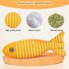 Cat Catnip Toys Fish - Cat Nip Kicker Toy for Indoor Cats, Squeak Interactive Toys for All Breeds Kitten, 3 Pcs Plush Pillows Soft and Durable for Pet
