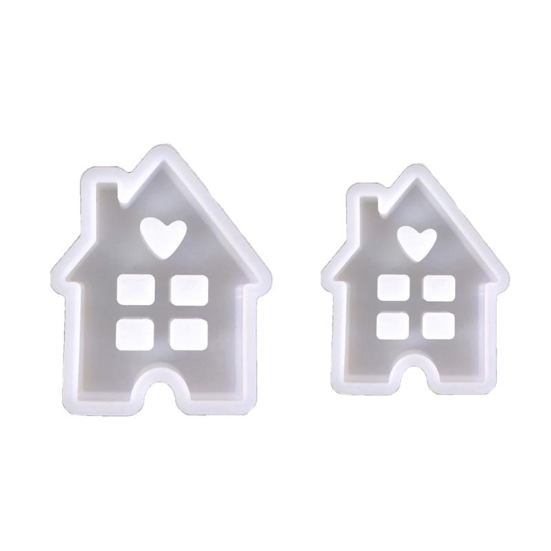 House Shape Candle Mould Handmade 3D House Silicone Mold Resin Mould Easter Molds Epoxy Resin Moulds DIY Art Decoration