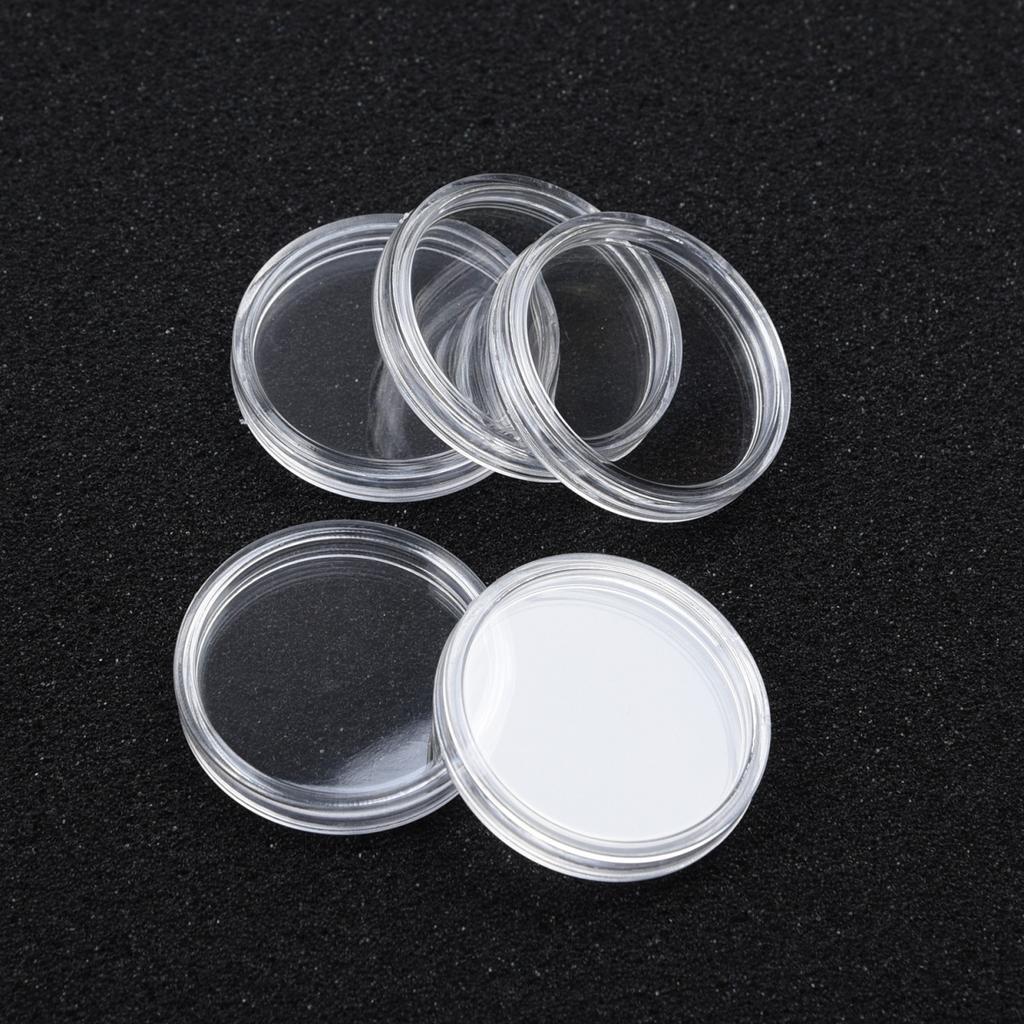 Coin Boxes Plastic Storage Collectibles Cases Dustproof Display Useful