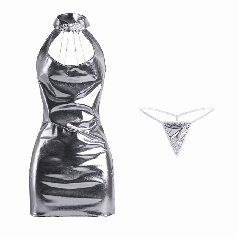 "Manyan Sexy Deep U Hollow Dance Cheongsam Lingerie (Model 1632)"