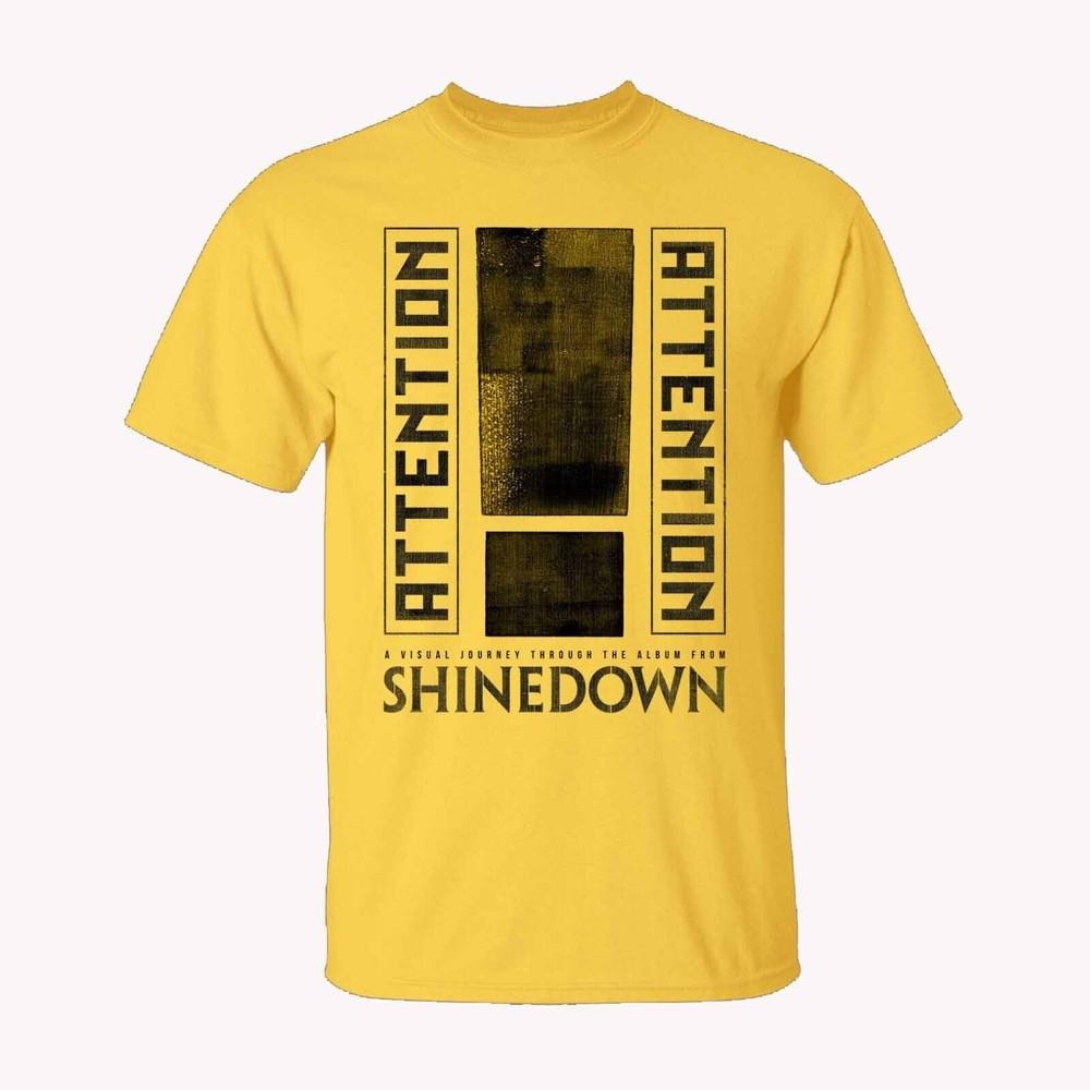 

New Attention Attention Shinedown Shirt Classic Yellow Unisex S-5XL Unisex T-Shirt XXXL