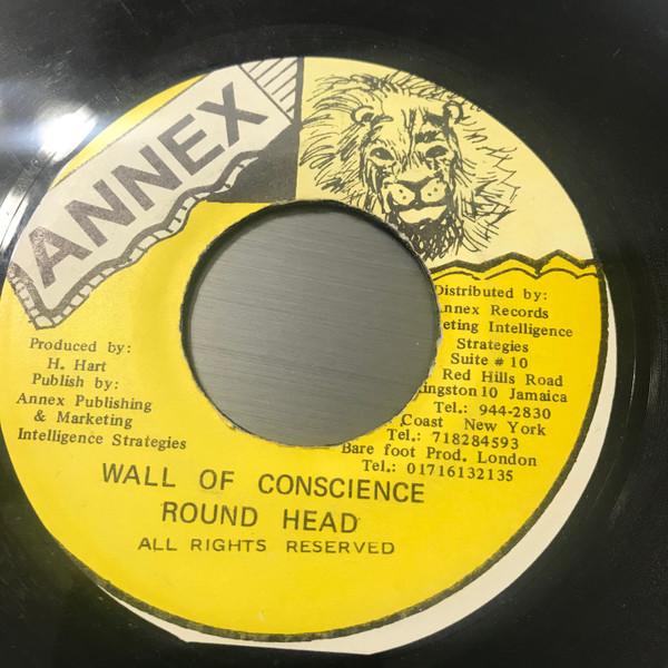 

7inch Record ROUND HEAD Wall Of Conscience NONE Annex Jamaica Reggae Ska Dub Used