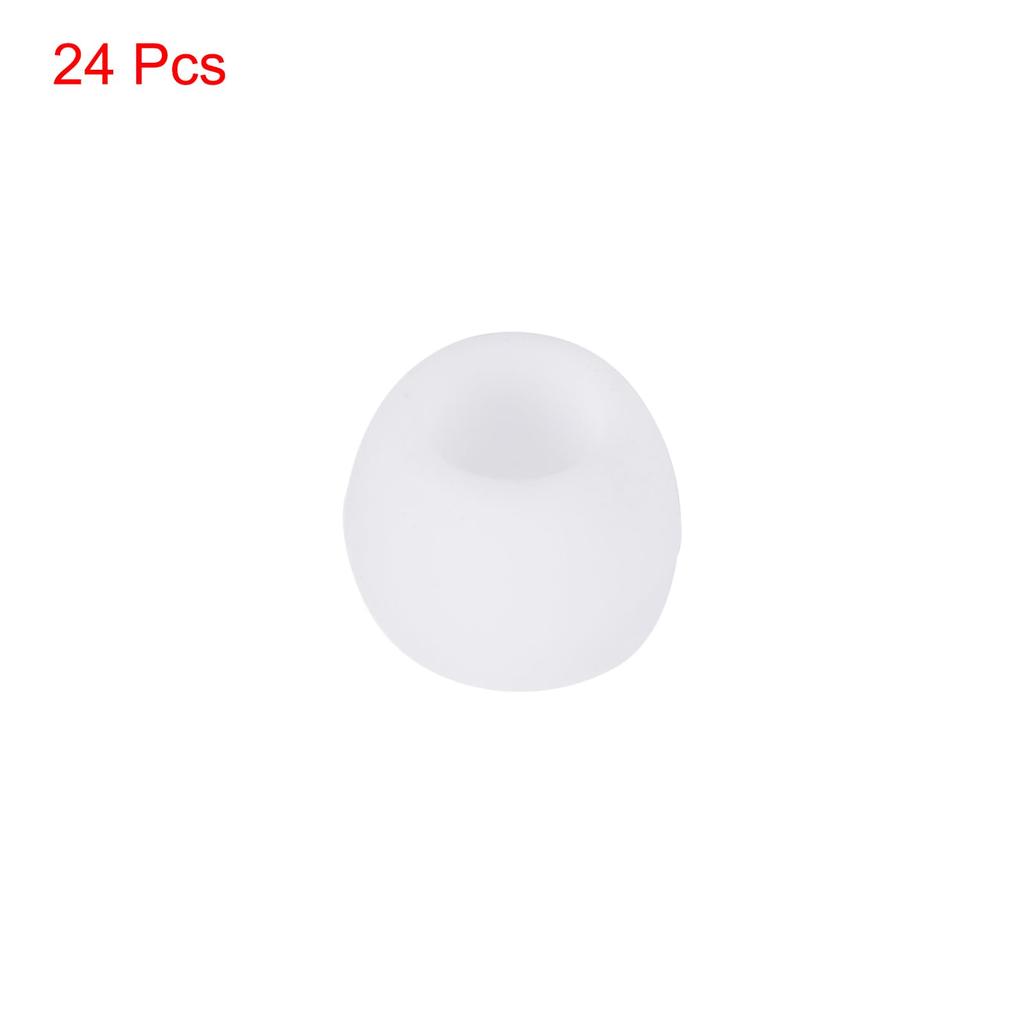 uxcell Replacement Silicone Ear Tips for Pack of 24 Earphones, Small, White,