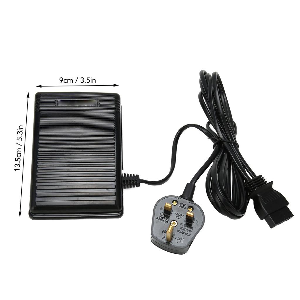 Foot Control Pedal Anti Slip 5.3in Long 3.5in Wide Stable Plastic Foot Speed Control Pedal for Sewing UK Plug 220V