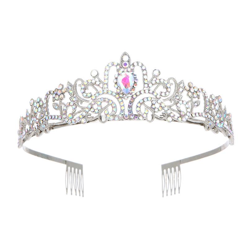 European & American Fashion Crystal Crown Bridal Headdress for Birthdays & Bachelorette Parties