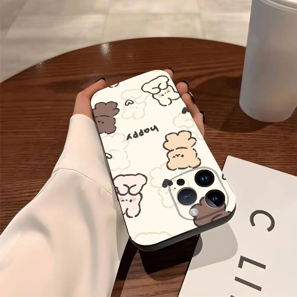 Cute Cartoons Phone Case for iPhone 17 Air 16 15 11 12 14 13 Pro Max Shockproof Cover