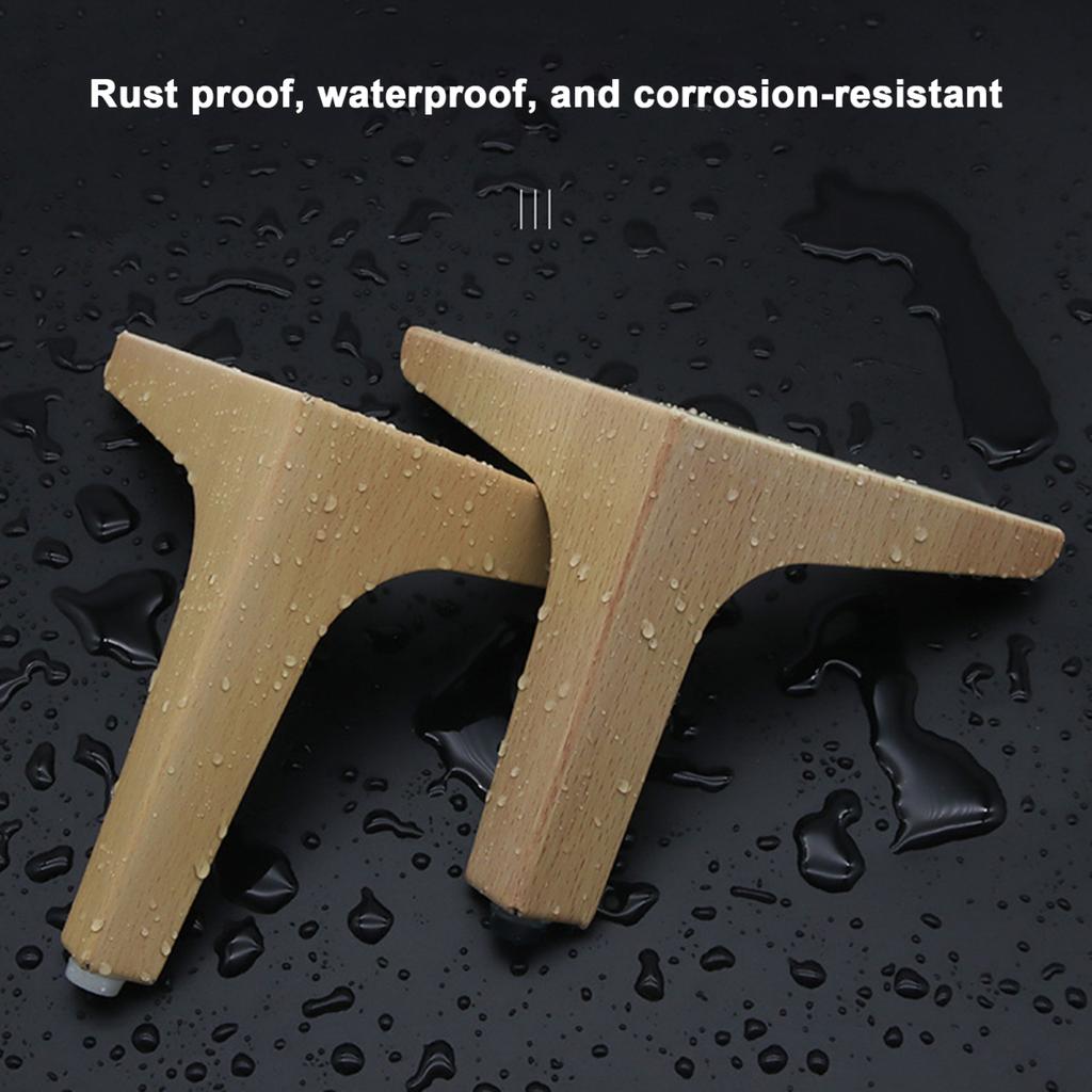 Yousheng 4 szt. metalowych nóżek meblowych o udźwigu 200 kg, odporne na rdzę, łatwe w montażu, trójkątne nóżki meblowe, części zamienne DIY