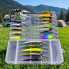 21pcs/set Fishing Lures Kit Freshwater Hard Bass Trout Pike Accessories Including Minnow Lure
