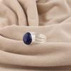 Natural Lapis Lazuli Gemstone 925 Sterling Silver Handmade Women Jewelry Designer Proposal Ring For Her RR-73-24