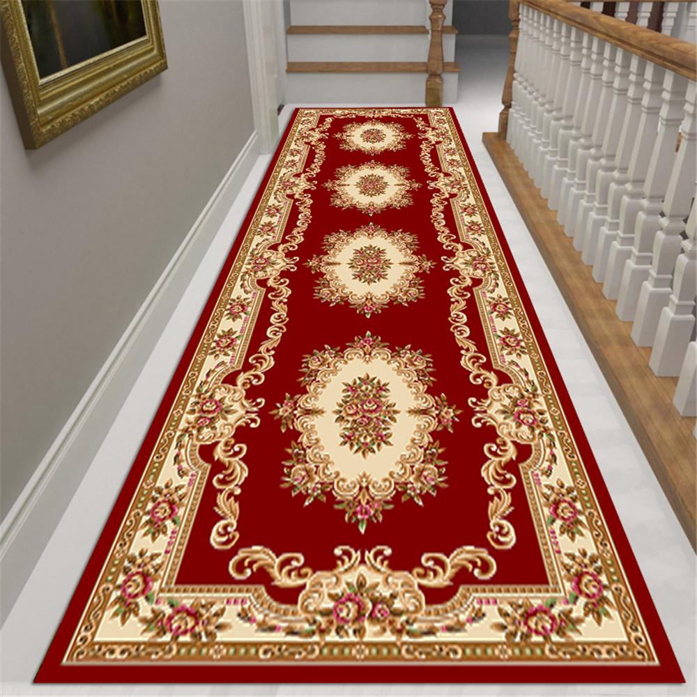 

Синяя сетка Ковер для гостиной с цветочным рисунком Ковер для коридора/прихожей Ковер для спальни Коврик в национальном стиле Фланелевый Противоскользящий Кухонный коврик для двери 50x80cm