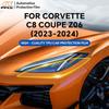 For Corvette C8 Coupe Z06  2024 Headlight Rearview TPU Anti-scratch Protection Film Pre-cut Clear PPF Resistant Invisible