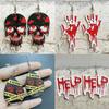Halloween Ear Drops Ear Jewelry Drop Earrings Ear Accessories Dangle Earrings Acrylic Material Perfect for Halloween