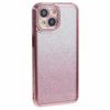 For iPhone 15 Plus TPU Case Shiny Rhinestone Gradient Glitter Phone Back Cover
