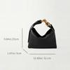 Women Vintage Underarm Bag PU Leather Soft Hobo Shoulder Bags New Solid Color Casual Armpit Handbag Girls Outdoor Daily Tote Bag