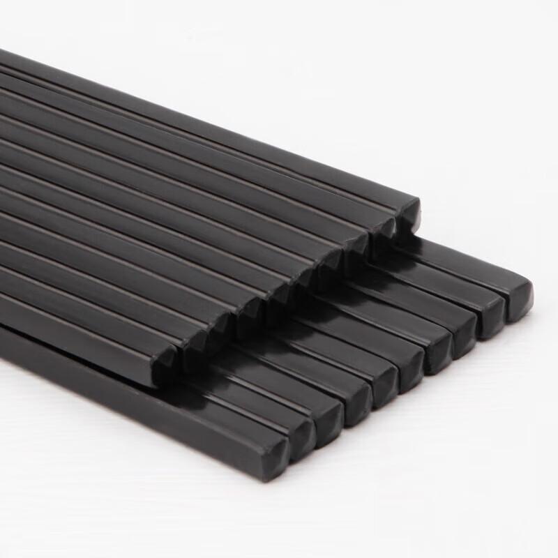 Black Wooden Chopsticks (24CM, 100 Pairs)