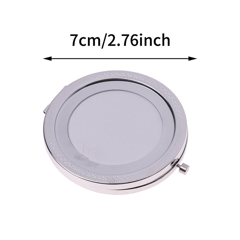 Faltbarer Vintage Schminkspiegel Mini Quadratischer Schminktischspiegel Tragbarer Handspiegel Doppelseitiger Kompakter Taschenkosmetikspiegel