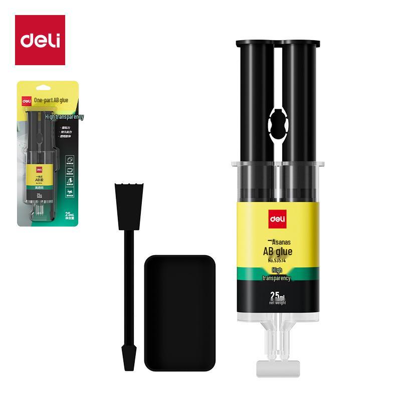7148 Deli Transparent Epoxy Resin Strong Glue for Glass, Metal, and Plastic