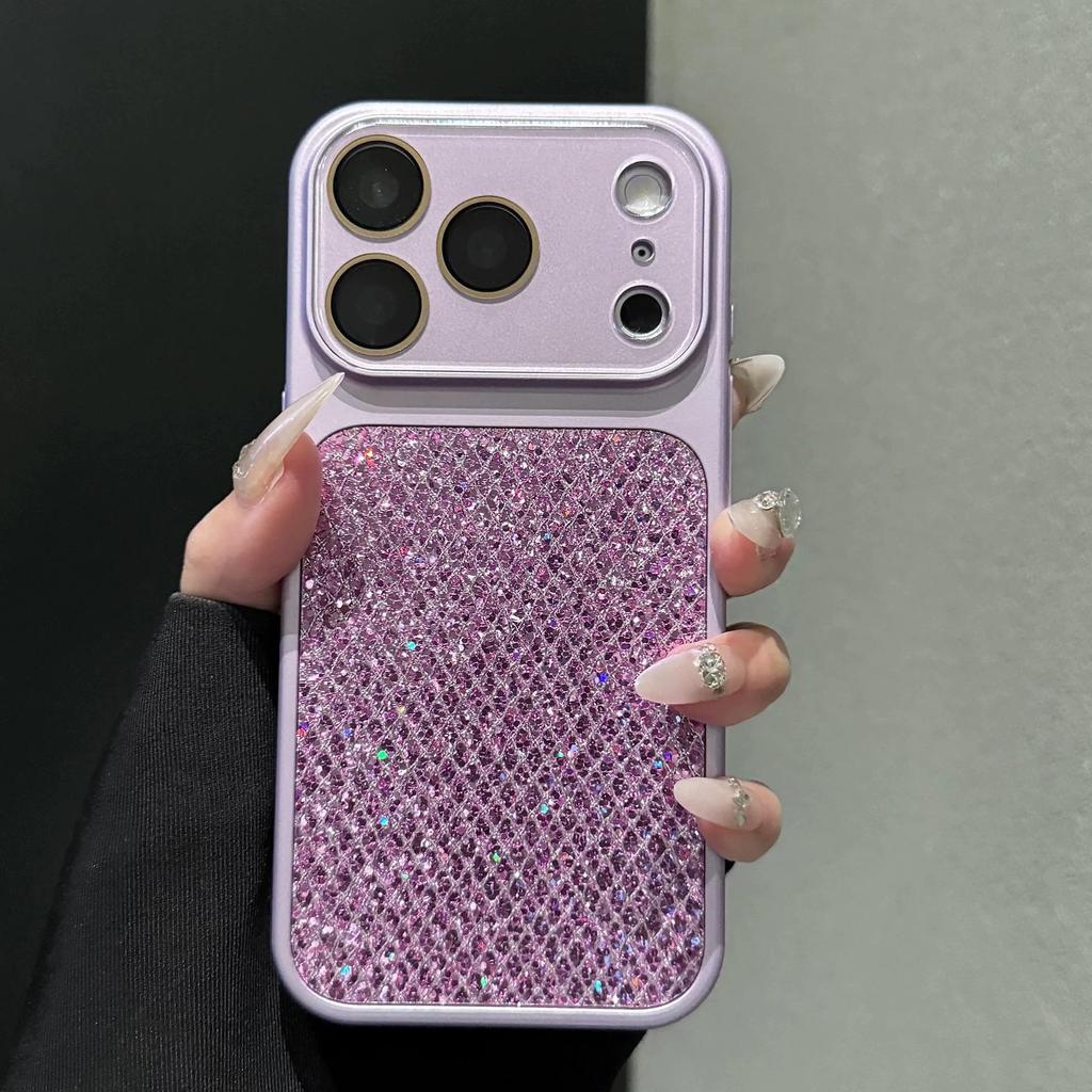 Glitter Rhombus Case for iPhone 17 Pro Max: High-Grade Protection with iPhone 16 Feel