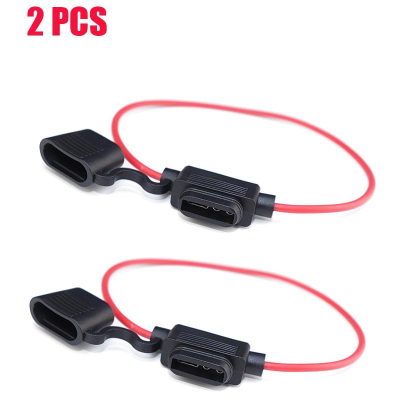 

10Pcs Car Fuse Holder Standard 12V Waterproof In Line Car Mini Blade Adapter Fuse Holder 30A DC Insert for Cutoff Switch Socket