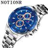 Men'S Stainless Steel Watch, Casual Simple Men'S Quartz Watch