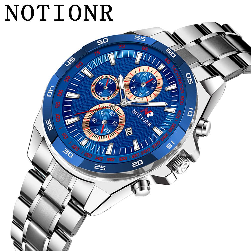 Men'S Stainless Steel Watch, Casual Simple Men'S Quartz Watch