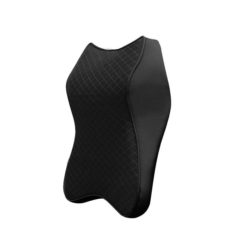 Car Headrest Pillow With Memory Foam Support Neck Lumbar Universal Fit All-Season Auto Seat Cushion