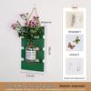 Handcrafted Wooden Wall-Mounted Hydroponic Glass Vase for Bedroom and Living Room Decor