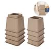 Furniture Raisers   Bed Chair Sofa Riser Feet Lift Set 4 x 5"& 4 x 3" Black