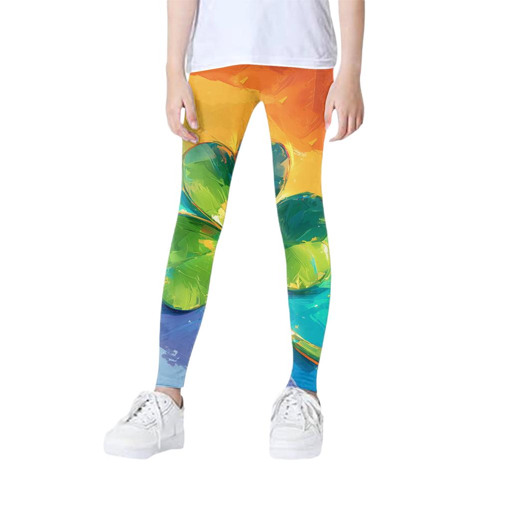 Girls' Slim Fit Leggings - Color Base Layer Pants