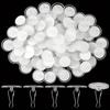 100Pcs Self-Adhesive Utility Hooks Mark-Free Wall Hooks  Wedding Decorations
