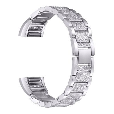 Stainlees Steep Soild Wristband Strap for Charge 2 Rhinestones Wrist Bracelet Strap for Charge2