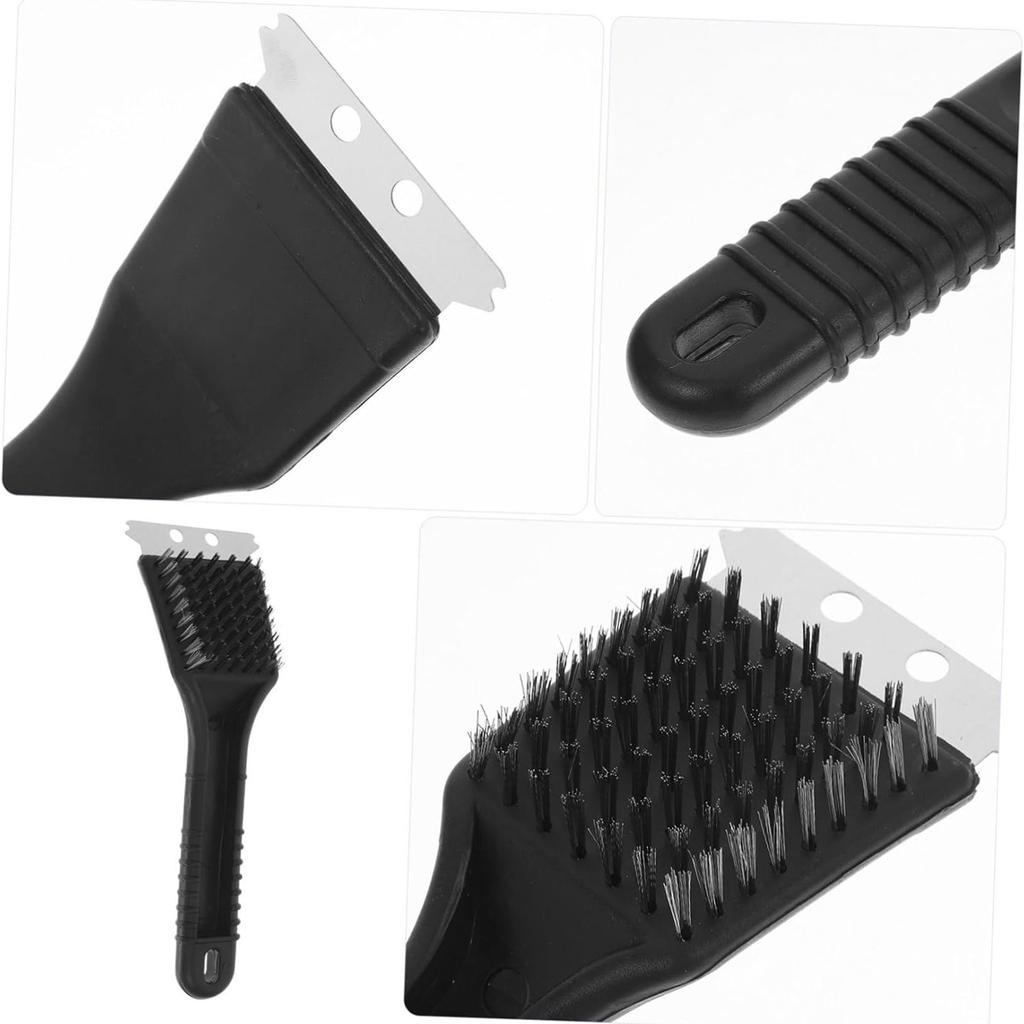 2 In 1 Steel Wire BBQ Barbecue Grill Oven Cleaner Cleaning Brush Metal Scrapers Bird Cage Scraper Brush