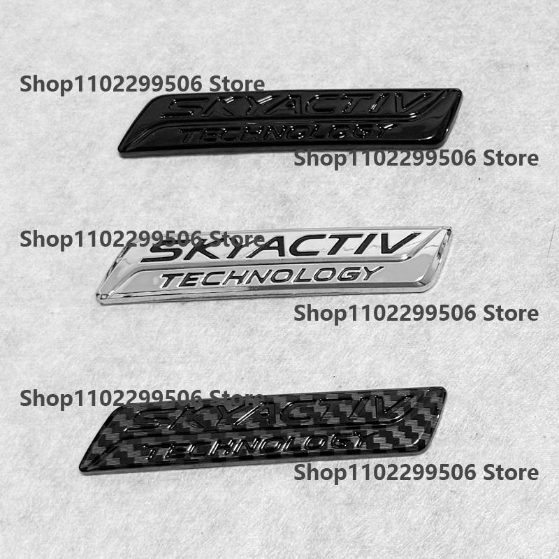 Mazda MX5 carbon black ABS Car Front Grille Eemblem Rear Trunk Badge Sticker SKYACTIV For Mazda MX5 Miata NC ND Logo Accessories Glossy Black