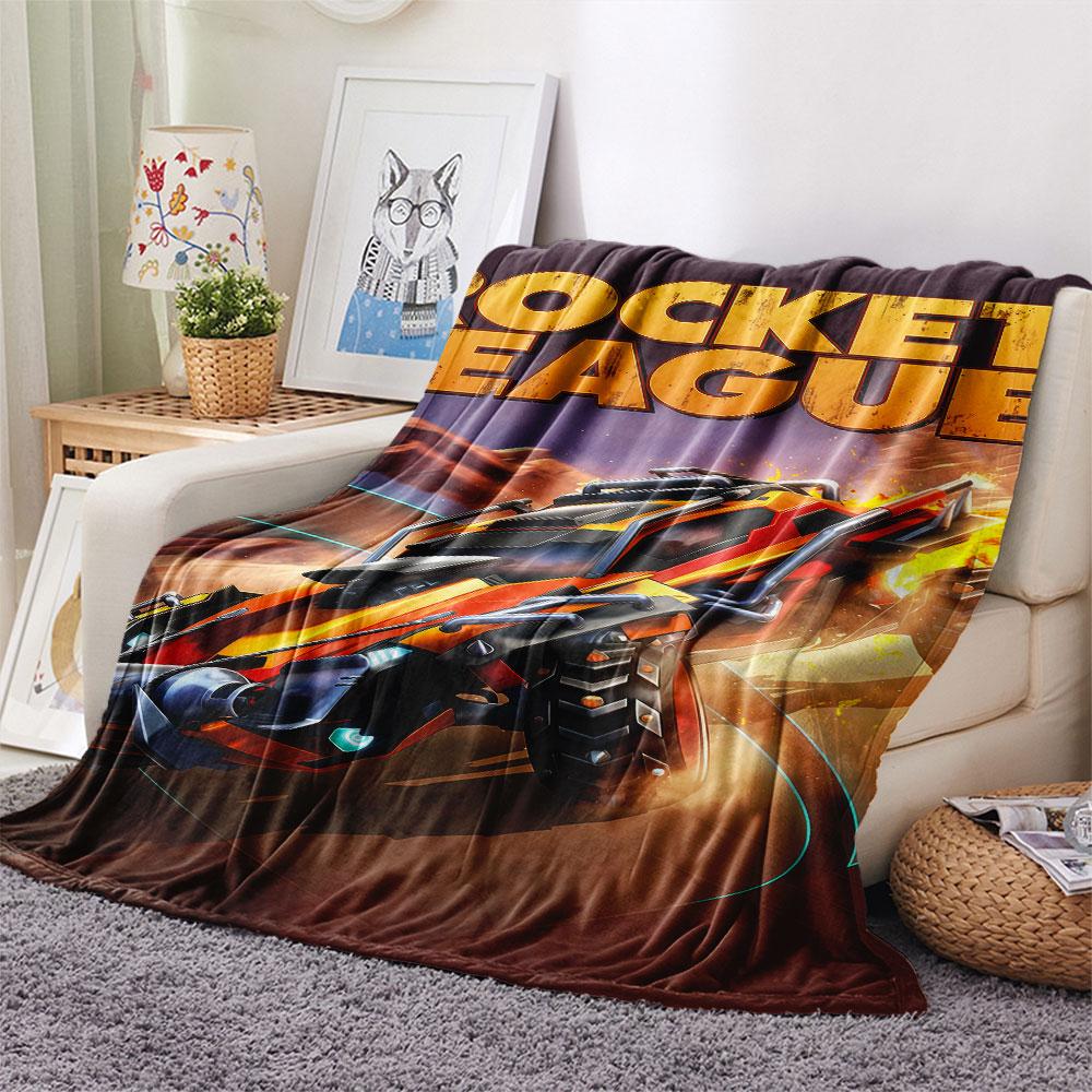 Coperta Rocket League, Alta qualità, Confortevole per Tutte le Stagioni, Decorazione per la Casa, Calore e Comfort