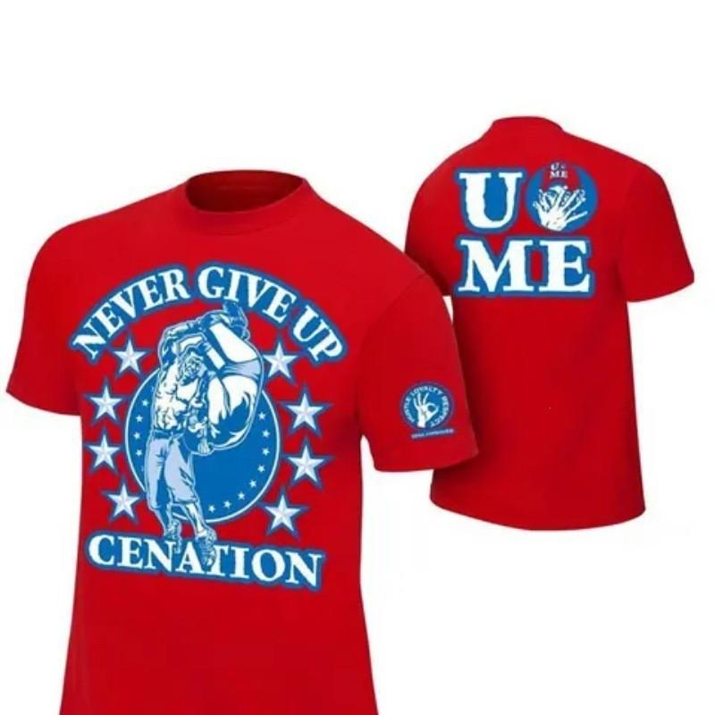 Maglietta Grafica Y2K da Uomo Wrestling Stampa John Cena Streetwear Casual Girocollo Manica Corta