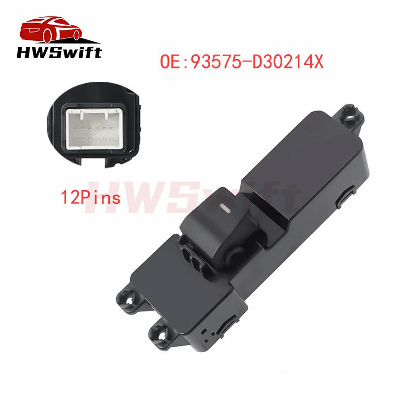 93575-D30214X Front Power Window Switch 93575D30214X for Hyundai Tucson 2015-2017 93575 D30214X High Quality Cars Accessories
