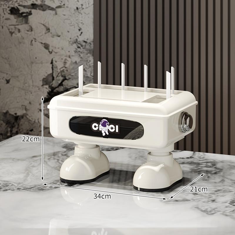 Home router storage box Wireless wifi box Cartoon desktop finishing wire box Multifunctional plastic rack