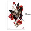 Black Butterfly Owl Sunflower Set Water Transfer Simulation Temporary Tattoo Sticker